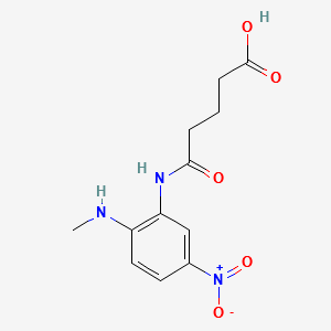 GLUTARIC ACID-2-METHYLAMINO-5-NITROMONOANILIDE structure, CAS 91644-13-2