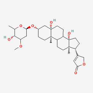 Periplocymarin structure, CAS 127-32-2