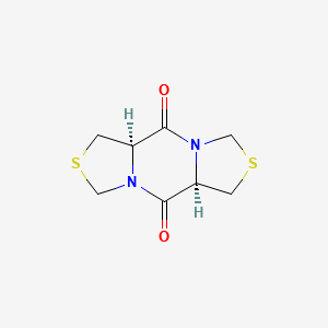 5,11-bisthio-(R,R)-1,7-diazatricyclo[7.3.0.07,11]dodecane-2,8-diketone structure, CAS 72744-67-3