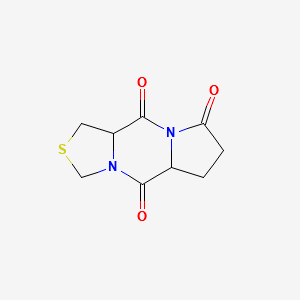 1H,3H,5H-pyrrolo[1,2-a]thiazolo[3,4-d]pyrazine5,8,10(5aH,10aH)-trione,dihydro- structure, CAS 161771-76-2