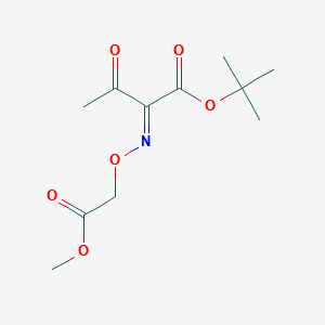 Cefixime impurity 19/tert-Butyl 2-methoxycarbonyl-methoxyimino-3- oxobutyrate structure, CAS 84080-68-2