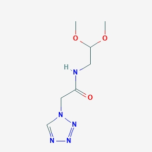 Cefazolin impurity 15/N-(2,2-dimethoxyethyl)-2-(1H-tetrazol-1-yl)acetamide structure, CAS 1809086-26-7