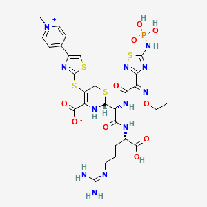 Ceftaroline Fosamil Impurity 9 structure, CAS 1277090-04-6