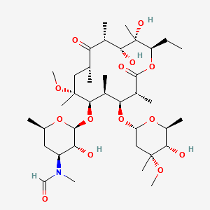 Clarithromycin Impurity H (10 mg) (N-formyl clarithromycin) structure, CAS 127140-69-6
