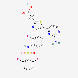 Dabrafenib Carboxylic Acid structure, CAS 1195873-54-1
