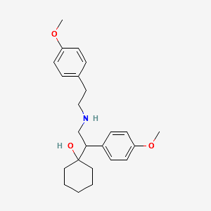 D,L-N,N-Didesmethyl-N-(4-methoxyphenethyl) Venlafaxine structure, CAS 1329795-88-1