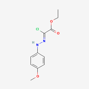 Ethyl (2Z)-chloro[(4-methoxyphenyl)hydrazono]ethanoate structure, CAS 473927-63-8