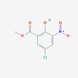 METHYL 5-CHLORO-2-HYDROXY-3-NITROBENZOATE structure, CAS 5043-79-8