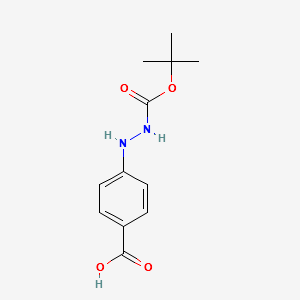 4-(2'-N-BOC-HYDRAZINO)BENZOIC ACID structure, CAS 96736-00-4