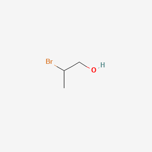 2-bromopropan-1-ol structure, CAS 598-18-5