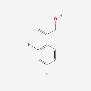 2-(2,4-Difluorophenyl)-2-propen-1-ol structure, CAS 141113-36-2