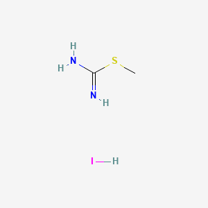METHYL AMINOMETHANIMIDOTHIOATE HYDROIODIDE structure, CAS 4338-95-8