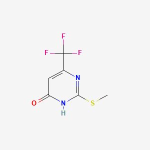 4-HYDROXY-2-(METHYLTHIO)-6-(TRIFLUOROMETHYL)PYRIMIDINE structure, CAS 16097-62-4