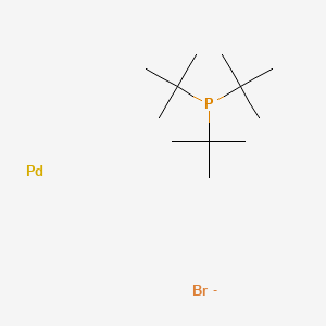 PALLADIUM (I) TRI-TERT-BUTYLPHOSPHINE BROMIDE structure, CAS 185812-86-6