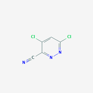 4,6-Dichloro-3-pyridazinecarbonitrile structure, CAS 35857-90-0