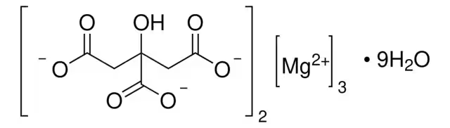 TRI-MAGNESIUM DICITRATE NONAHYDRATE structure, CAS 153531-96-5