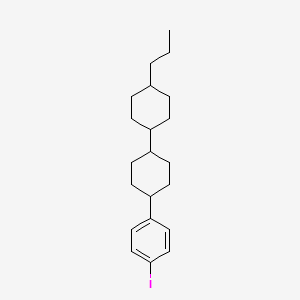 1-iodo-4-(4-(4-propylcyclohexyl)cyclohexyl)benzene structure, CAS 2A-4179819