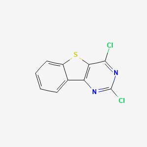 2,4-dichloro-benzo[4,5]thieno[3,2-d]pyrimidine structure, CAS 160199-05-3