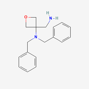 3-AMinoMethyl-3-[bis(phenylMethyl)aMino]oxetane structure, CAS 1021392-84-6
