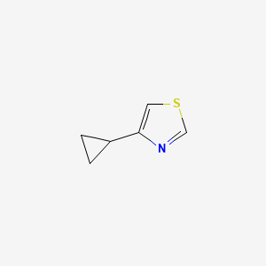 4-Cyclopropylthiazole structure, CAS 433217-34-6