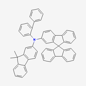 N-[1,1'-Biphenyl]-2-yl-N-(9,9-dimethyl-9H-fluoren-2-yl)-9,9'-spirobi[9H-fluoren]-2-amine structure, CAS 1364603-07-5