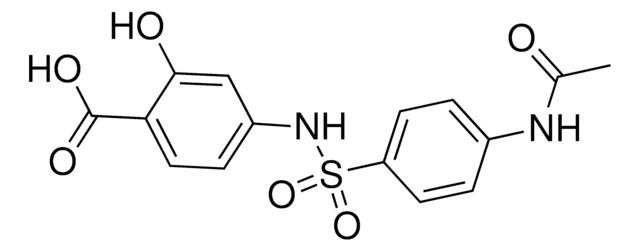 5-({[4-(aminosulfonyl)phenyl]amino}sulfonyl)-2-hydroxybenzoic acid structure, CAS 126884-27-3
