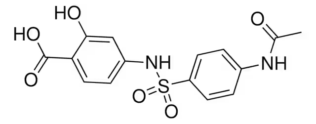 5-(N-(benzo[d][1,3]dioxol-5-yl)sulfamoyl)-2-methoxybenzoic acid structure, CAS 433702-39-7