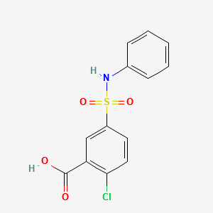 2-chloro-5-[(phenylamino)sulphonyl]benzoic acid structure, CAS 68189-34-4