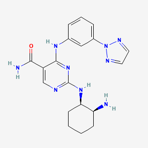 4-(3-(2H-1,2,3-Triazo-2-yl)phenylaMino)-2-((1R,2S)-2-aMinocyclohexylaMino) pyriMidine-5-carboxaMide structure, CAS 1370261-96-3