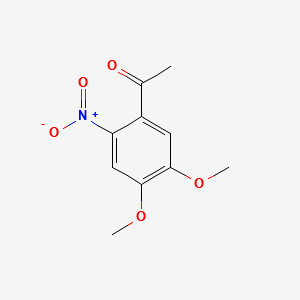 1-(4,5-DIMETHOXY-2-NITRO-PHENYL)-ETHANONE structure, CAS 4101-32-0