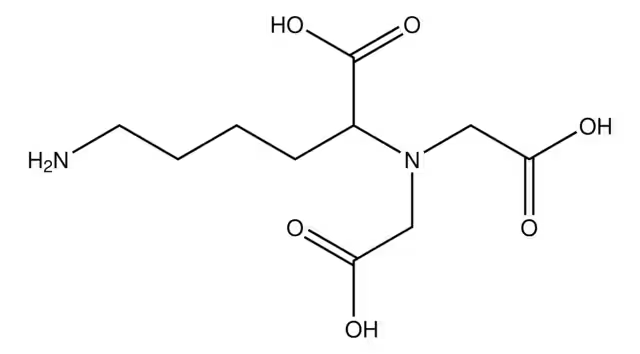 (S)-N-(5-AMINO-1-CARBOXYPENTYL)IMINODIACETIC ACID HYDRATE structure, CAS 113231-05-3