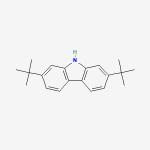 9H-Carbazole, 2,7-bis(1,1-dimethylethyl)- structure, CAS 69386-35-2