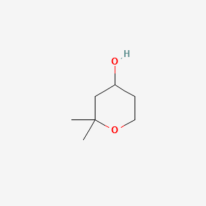 2,2-DIMETHYL-TETRAHYDRO-PYRAN-4-OL structure, CAS 24945-13-9