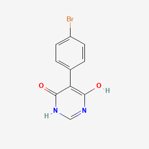 5-(4-Bromophenyl)pyrimidine-4,6-diol structure, CAS 706811-25-8