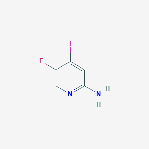 5-fluoro-4-iodopyridin-2-amine structure, CAS 1649470-53-0