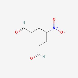 Heptanedial, 4-nitro- structure, CAS 147189-43-3