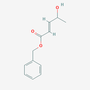 2-Pentenoic acid, 4-hydroxy-, phenylmethyl ester, (2Z,4R)- structure, CAS 226916-21-8