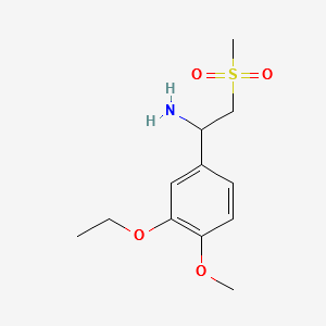 3-Ethoxy-4-Methoxy-alpha-[(Methylsulfonyl)Methyl]-benzeneMethanaMine structure, CAS 253168-94-4