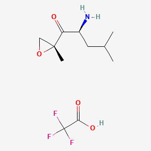 1-Pentanone, 2-aMino-4-Methyl-1-[(2R)-2-Methyloxiranyl]-, (2S)-, trifluoroacetate (9CI) structure, CAS 247068-85-5