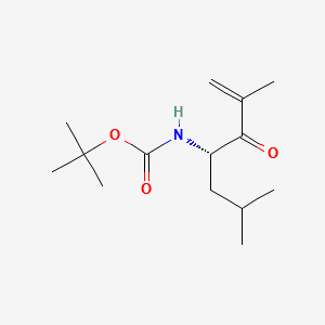 CarbaMic acid, [(1S)-3-Methyl-1-(2-Methylpropyl)-2-oxo-3-butenyl]-, 1,1-diMethylethyl ester (9CI) structure, CAS 247068-81-1
