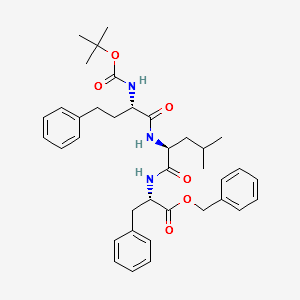 benzyl ((S)-2-((tert-butoxycarbonyl)aMino)-4-phenylbutanoyl)-L-leucyl-L-phenylalaninate structure, CAS 868540-15-2