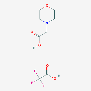 (4-Morpholinyl)acetic acid trifluoroacetic acid salt structure, CAS 163587-52-8