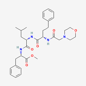 (alphaS)-alpha-[[2-(4-Morpholinyl)acetyl]amino]benzenebutanoyl-L-leucyl-L-phenylalanine methyl ester structure, CAS 1140908-89-9