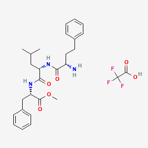(alphaS)-alpha-Aminobenzenebutanoyl-L-leucyl-L-phenylalanine methyl ester mono(trifluoroacetate) structure, CAS 868539-99-5
