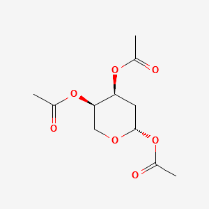 2-Deoxy-β-D-erythro-pentopyranose Triacetate structure, CAS 4258-01-9