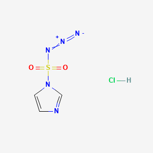 Imidazole-1-sulfonyl azide hydrochloride structure, CAS 952234-36-5