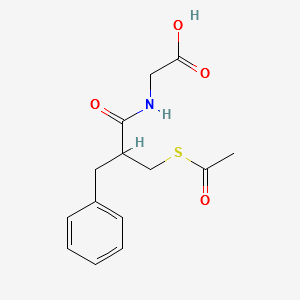 S-acetylthiorphan structure, CAS 124735-06-4