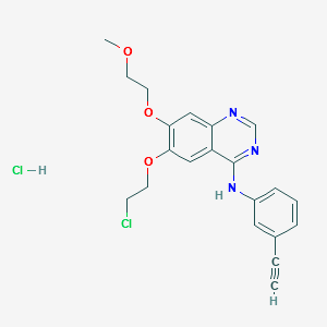 6-O-DesMethoxyethyl-6-O-chloroethyl Erlotinib Hydrochloride structure, CAS 183320-04-9