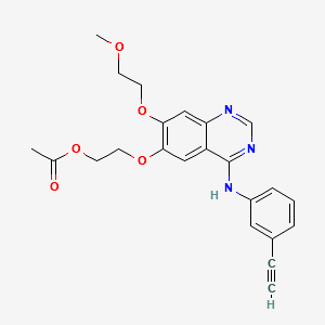 Desmethyl Erlotinib Acetate structure, CAS 183320-15-2