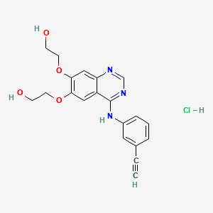 Didesmethyl Erlotinib Hydrochloride Salt structure, CAS 183320-12-9